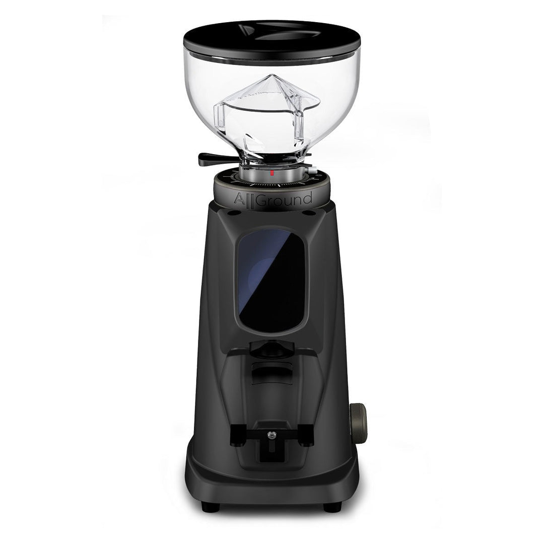 Fiorenzato AllGround Sense kaffekværn i Deep Black Matt (sort mat) set forfra