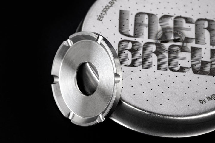 IMS Laser Brew E61 shower screen med monteringsring og lasergraveret logo