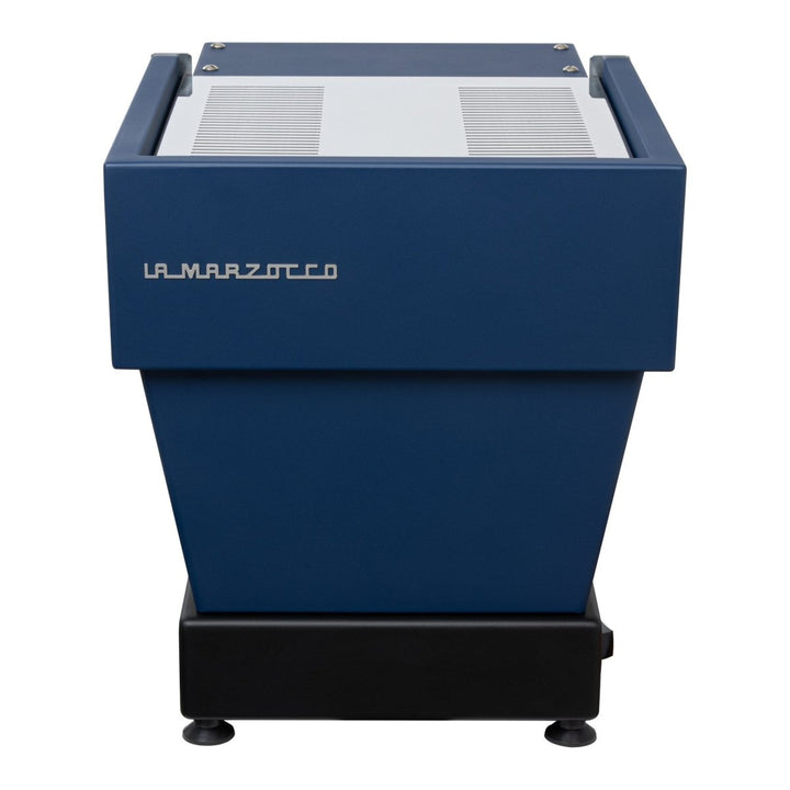 Bagsiden af La Marzocco Linea Micra espressomaskine i blå