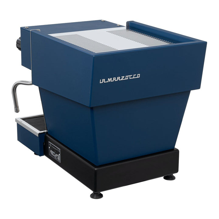 La Marzocco Linea Micra i blå set skråt bagfra