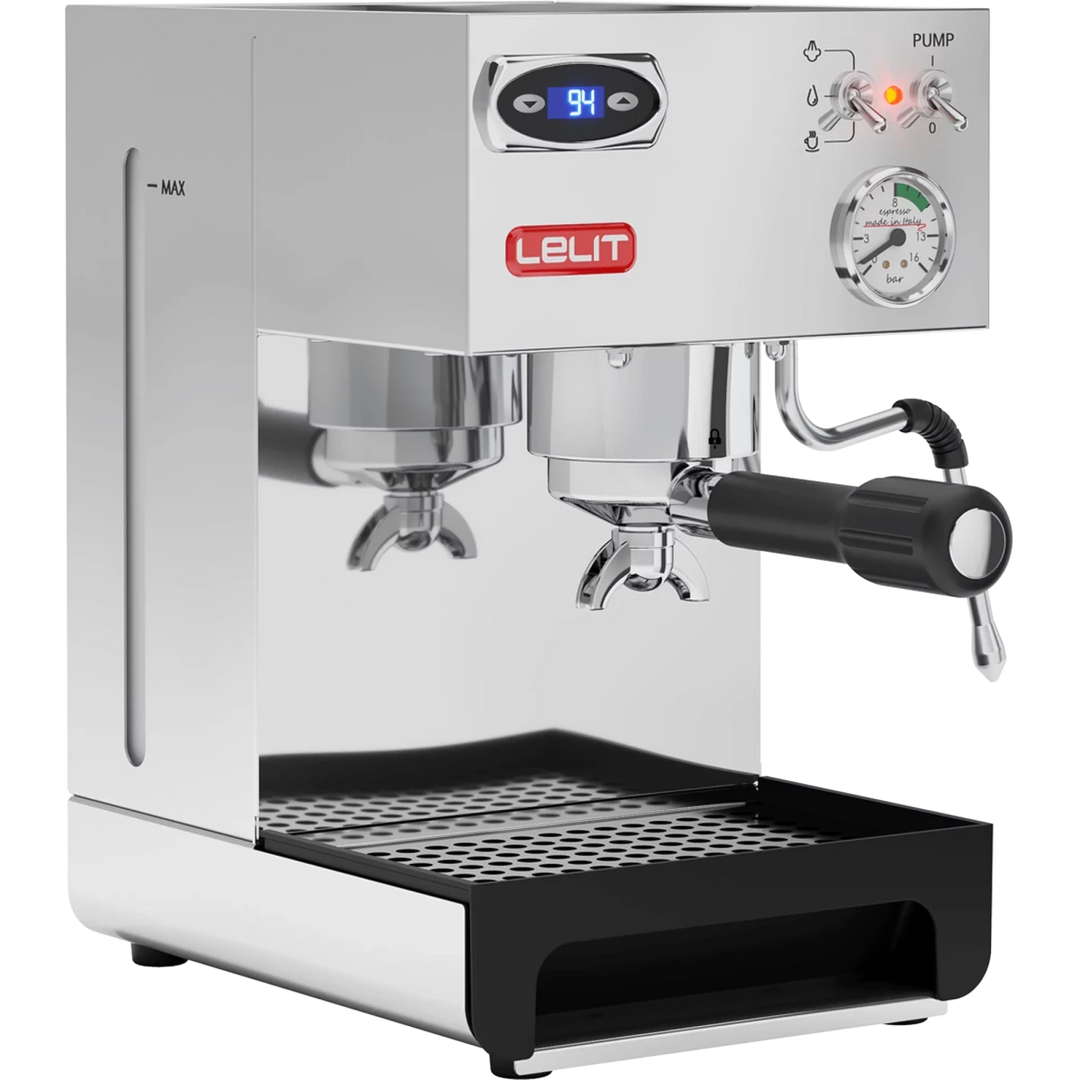 Lelit Anna PID PL41TEM med LELIT57-portafilter set fra siden
