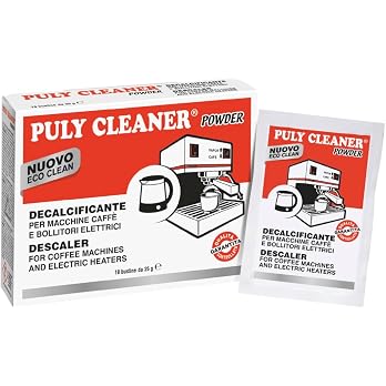 Puly Cleaner Baby afkalker æske med 10 breve à 25 g til espressomaskine og elkedel