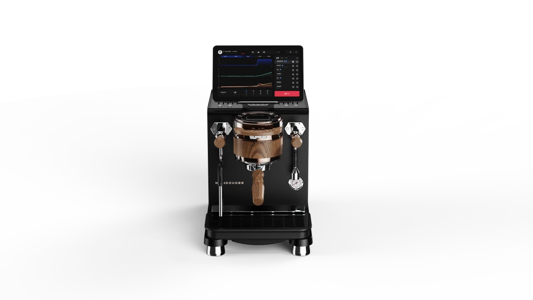 Wendougee Data S Espresso Machine - Black / Gold - Bean Bros.