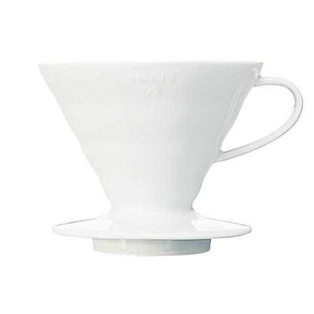 Hario V60-01 keramisk kaffedrypper hvid