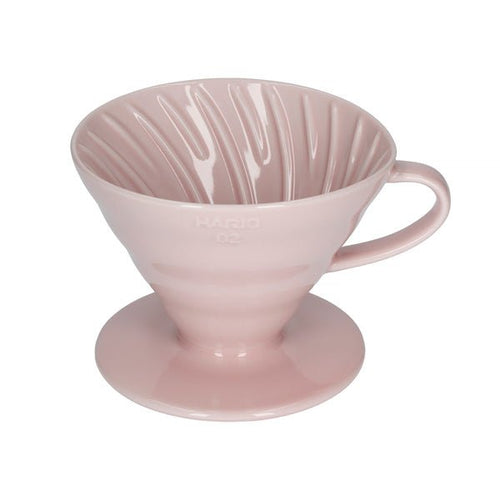 Hario V60-02 keramisk kaffedrypper - pink