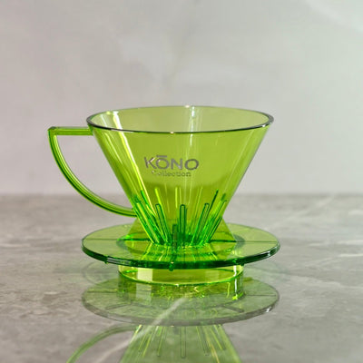 Kono Meimon Dripper Bright Green Akryl Kaffe