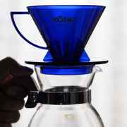 Kono Filterkaffe Dripper Clear Blue