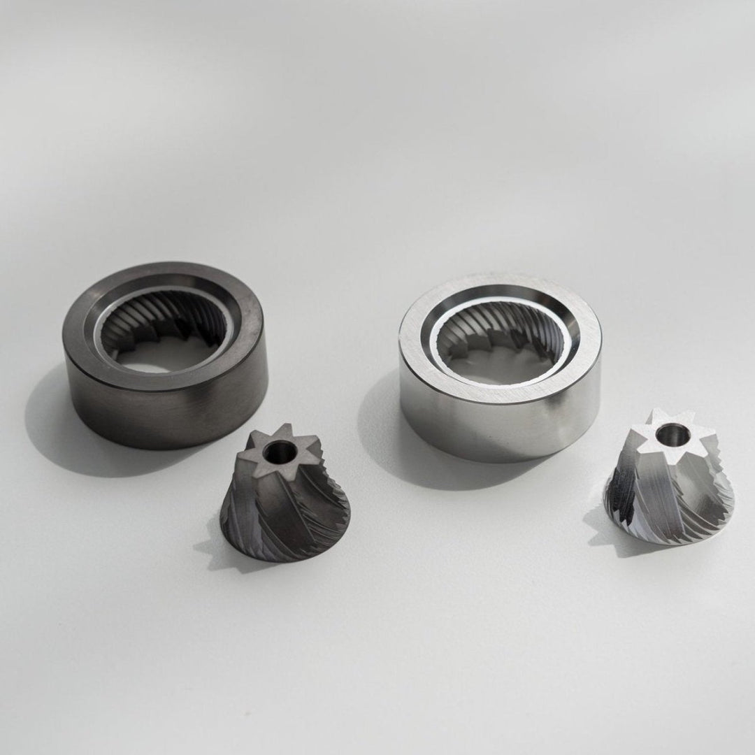 Option O Lagom Mini Silver Compact Coffee Grinder